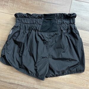 Free People FP Movement Size L The Way Home Black Athletic Shorts Brief Lining